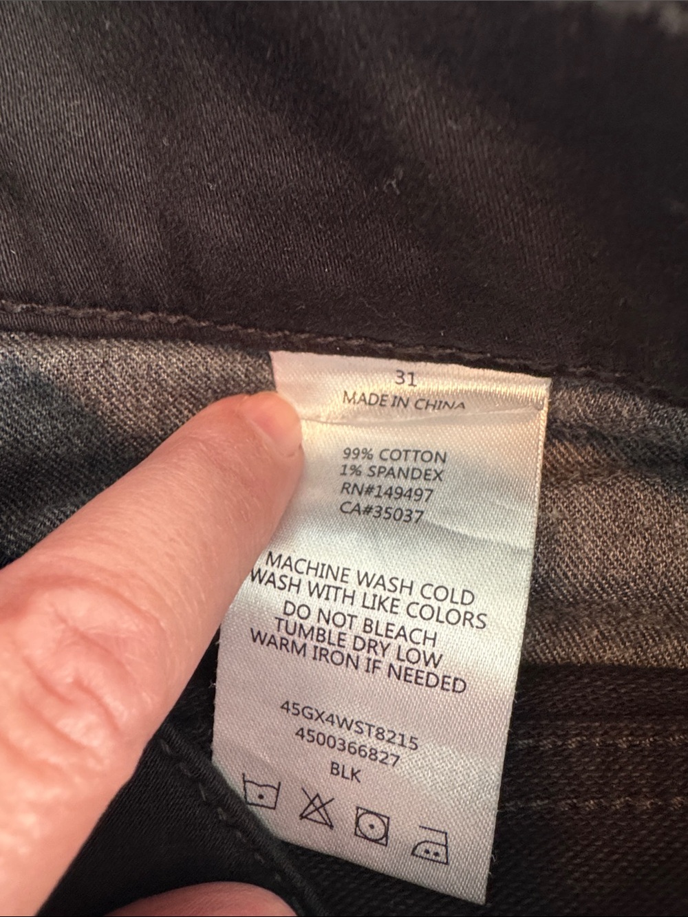 Joe's Jeans The Brixton Slim Straight Stretch Black Jeans Men's 31 - Picture 4 of 5